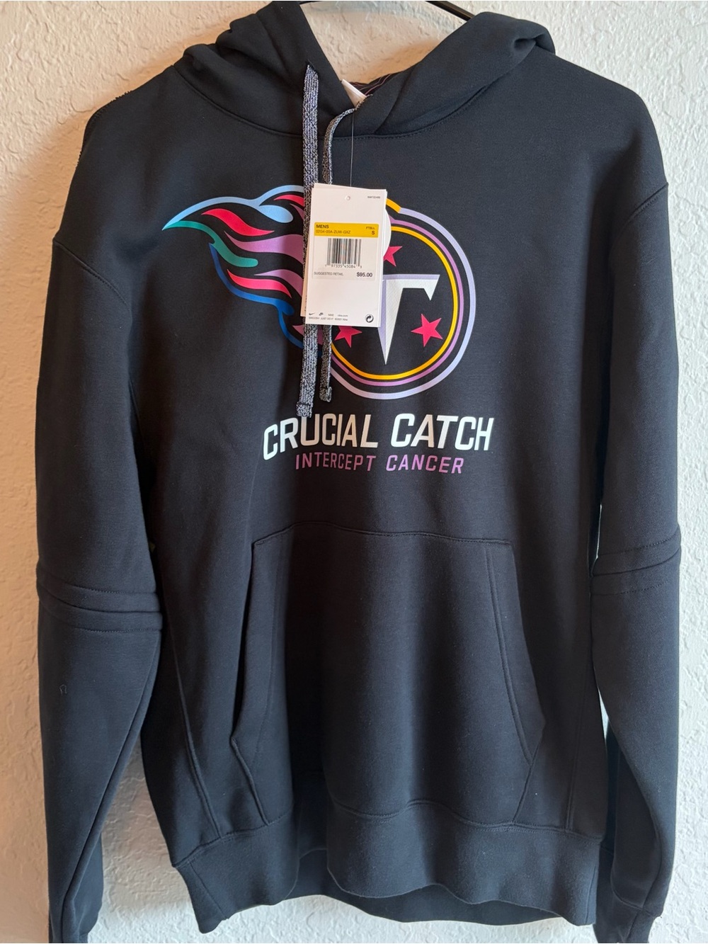Nike Tennessee Titans Black Crucial Catch Sideline Hoodie - Men’s Small NFL NWT